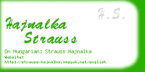 hajnalka strauss business card